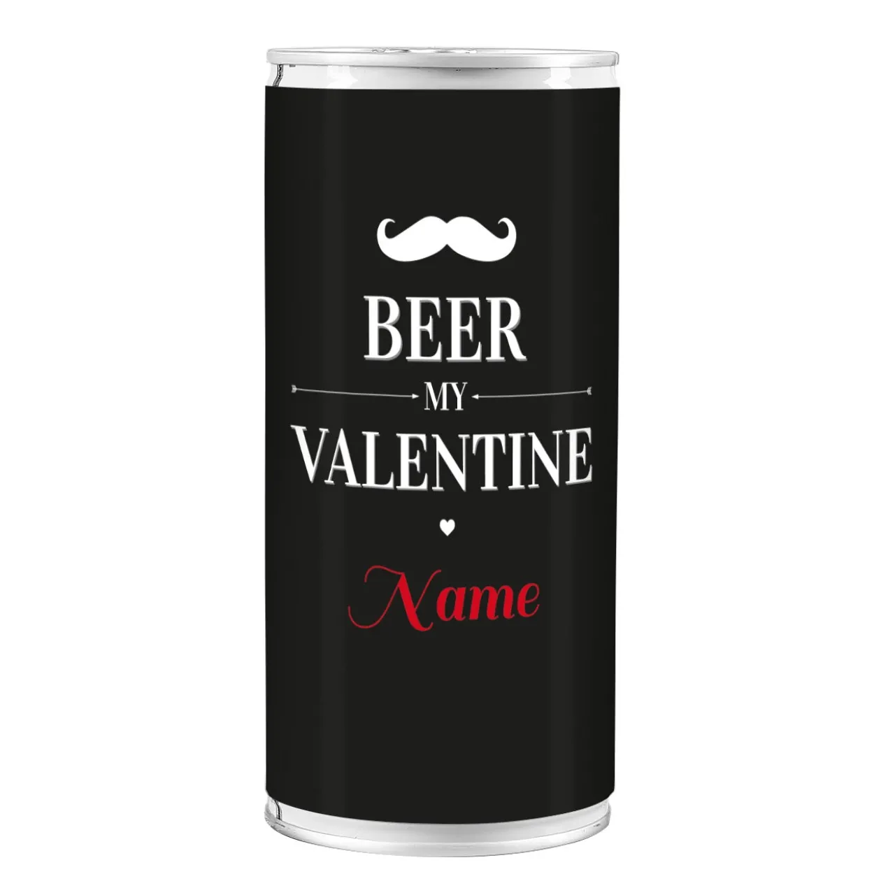 Bierdose - Beer my Valentine - mit Name