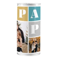 Bierdose - PAPA - mit 3 Wunschfotos bedruckt