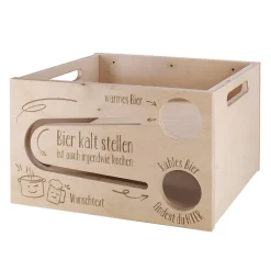 Bier kalt stellen ist wie kochen - Bierrutsche für 12 gekühlte Bierflaschen im Getränke-Kühlschrank