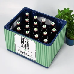 Bierkasten-Banderole und Aufkleber für DIY Biergarten