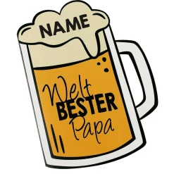 Bierkrug - Klappkarte Weltbester Papa