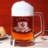 Bierkrug mit Namen für Fußballfans