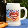 Bierkrug zum Bierfest und Name auf Lebkuchenherz