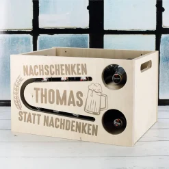 Bierrutsche - Nachschenken statt Nachdenken - mit Namensgravur