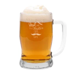 Bierseidel für den besten Opa mit extradickem Glas für langanhaltene Kühlung
