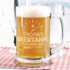 Bierseidelglas "Biertank" mit Namensgravur