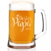 Bierseidel mit Kompliment für den besten Papa