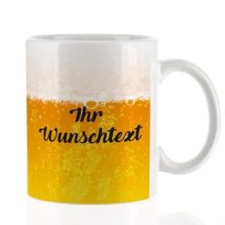 Bier-Tasse mit Wunschtext
