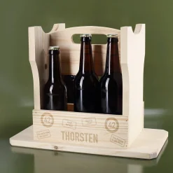 Bierträger und Hocker in einem - zum Geburtstag mit Name und Alter