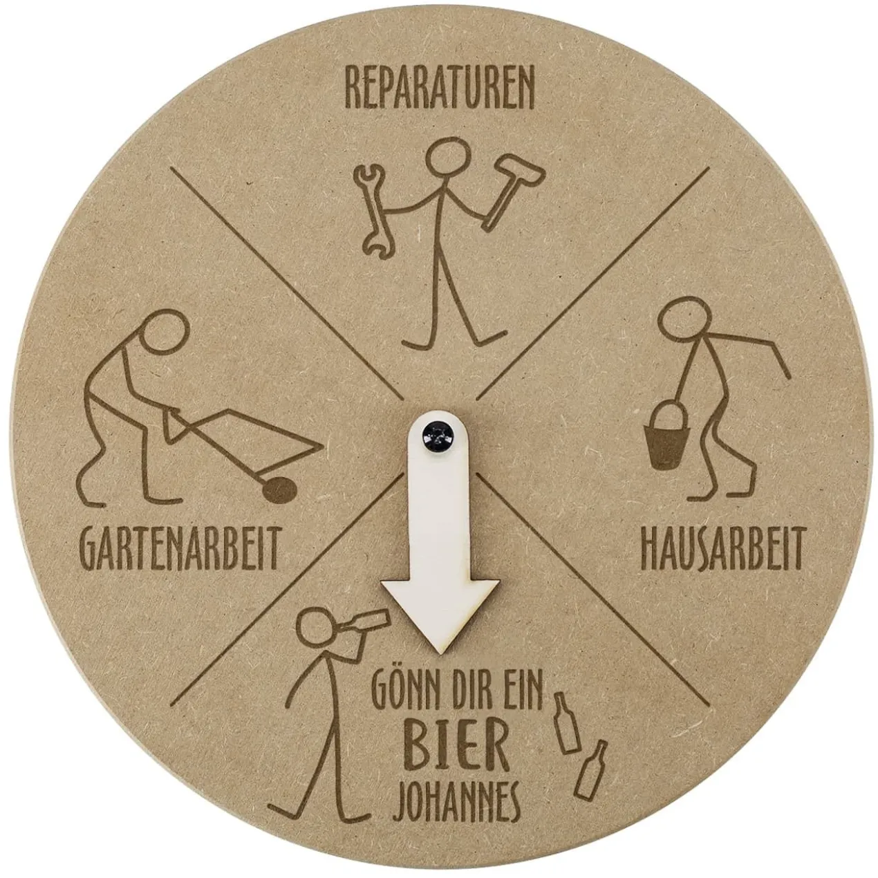 Bieruhr - lustiges Männergeschenk mit Namensgravur