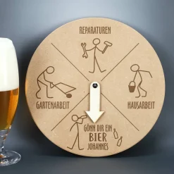 Bieruhr - lustiges Männergeschenk mit Namensgravur