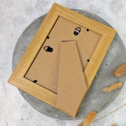 Bilderrahmen für 10 x 15 cm Fotos | Holzoptik mit weißem Innenrahmen