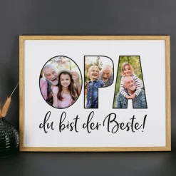 Bilderrahmen mit Foto-Motiv für den besten Opa