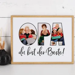 Bilderrahmen mit Foto-Motiv für den besten Opa