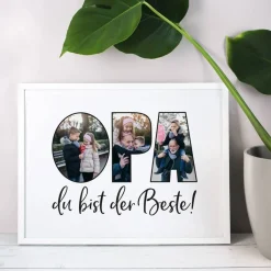 Bilderrahmen mit Foto-Motiv für den besten Opa