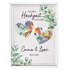 Bilderrahmen zur Hochzeit als Geldgeschenk