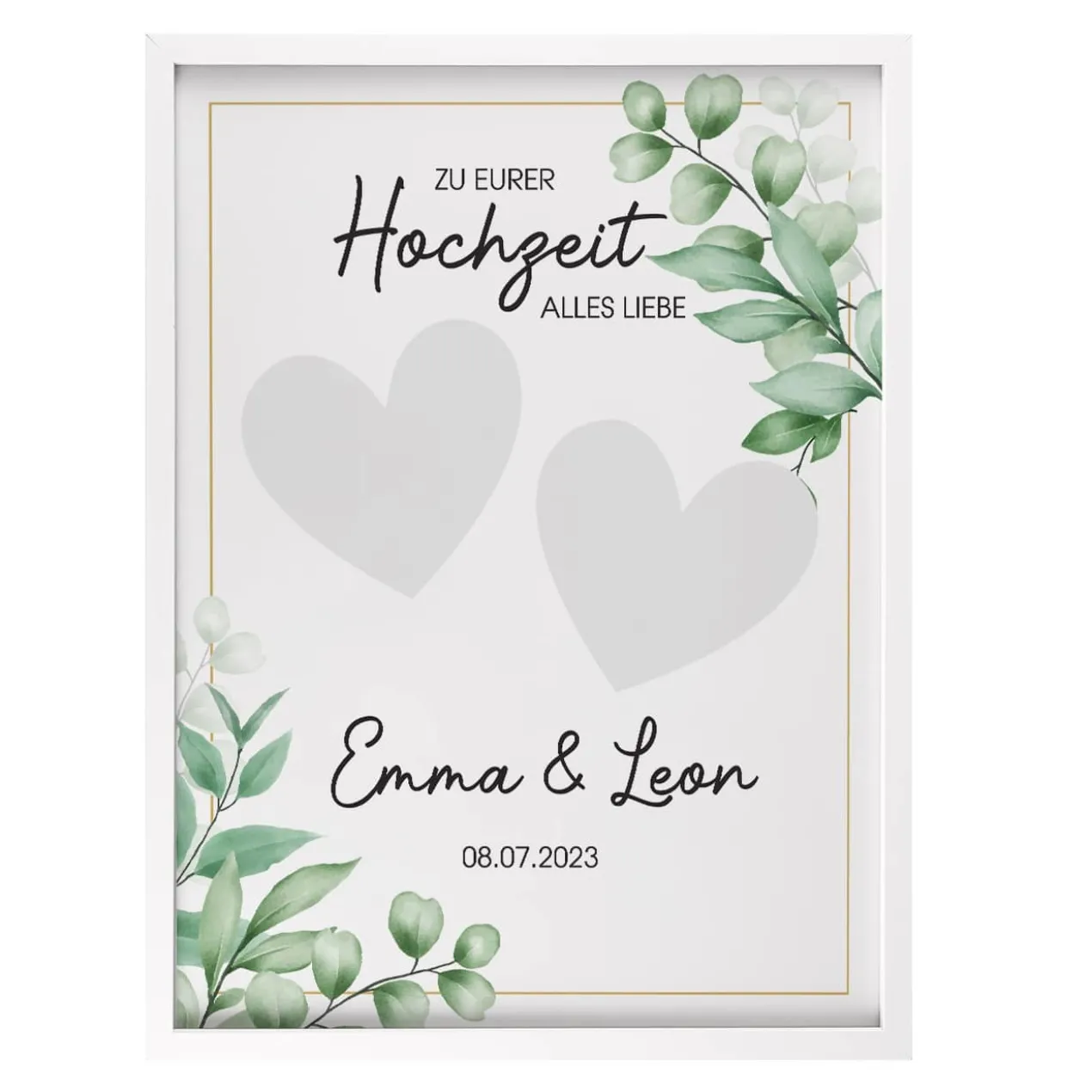Bilderrahmen zur Hochzeit als Geldgeschenk