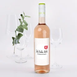Biorebe Wein - Ich liebe dich - mit Like-Symbol und Wunschtext | Bienenfreundlich & Vegan