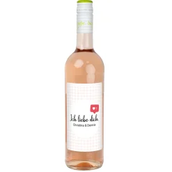 Biorebe Wein - Ich liebe dich - mit Like-Symbol und Wunschtext | Bienenfreundlich & Vegan