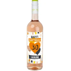 Biorebe Wein zum Geburtstag mit Name und Alter | Bienenfreundlich und Nachhaltig