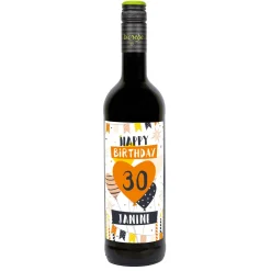 Biorebe Wein zum Geburtstag mit Name und Alter | Bienenfreundlich und Nachhaltig