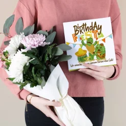 Birthday Fiesta - 32 Lindt Pralinen ohne Alkohol mit Wunschtext personalisiert