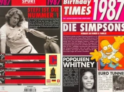 Birthday Times Karte mit Sound 1987