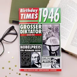 Birthday Times Karte mit Sound 1946