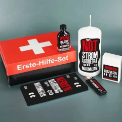 Blackout Notfallbox als Scherzgeschenk