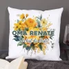 Blumenkissen mit Ihrem Text - verschiedene Motiv auswählbar