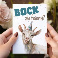 Bock zu feiern? - Geburtstagseinladung mit Ihrer Personalisierung
