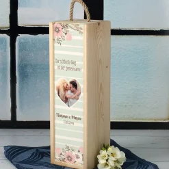 BREE Wein in bedruckter Geschenkverpackung zur Hochzeit