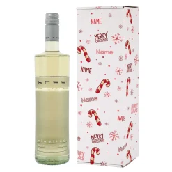 BREE Wein in 3 Sorten in weihnachtlicher Geschenkverpackung mit Namensaufdruck