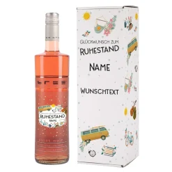 BREE Wein zur Rente mit bedruckter Verpackung mit Name und Wunschtext