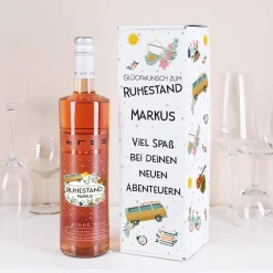 BREE Wein zur Rente mit bedruckter Verpackung mit Name und Wunschtext