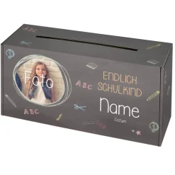 Briefbox zur Einschulung mit Foto und Namensaufdruck