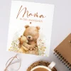 Brillenputztuch für Mama 'Du bist unentbärlich' mit Bärenmotiv | Mikrofasertuch als Geschenk zum Muttertag