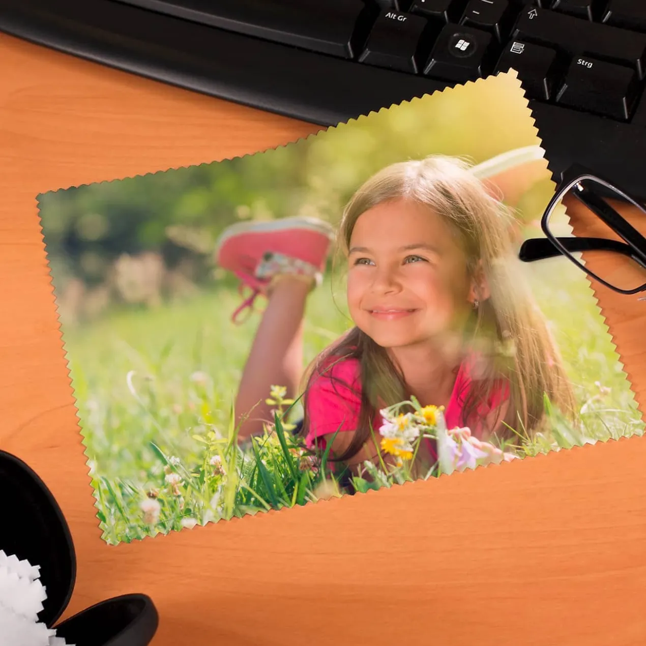 Brillenputztuch mit Ihrem Lieblingsfoto