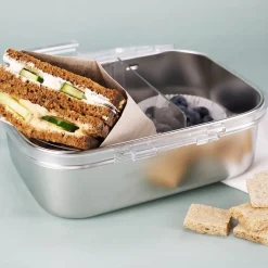 Brotdose aus Metall mit Drachenmotiv und Wunschname bedruckt
