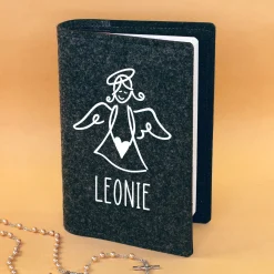 Buchhülle für Gotteslob mit Engel Motiv und Name personalisiert | Schutzhülle für Gesangbuch & Bibel
