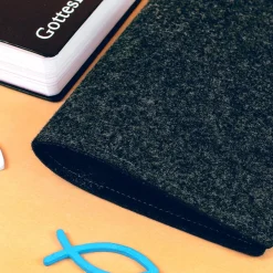 Buchhülle für Gotteslob mit Eukalyptus Motiv und Name | Personalisierte Schutzhülle für Gesangbuch
