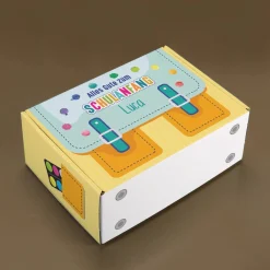 Buntes Geschenkset zur Einschulung mit Trinkflasche, Geldbörse & Schlüsselband