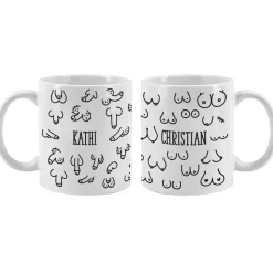 Busentasse und Penistasse im Set
