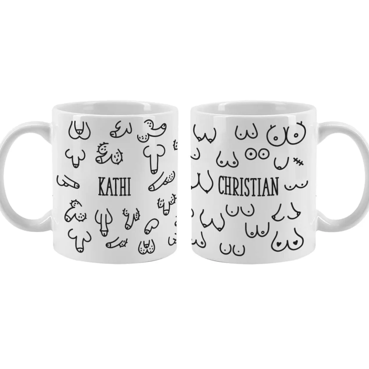 Busentasse und Penistasse im Set