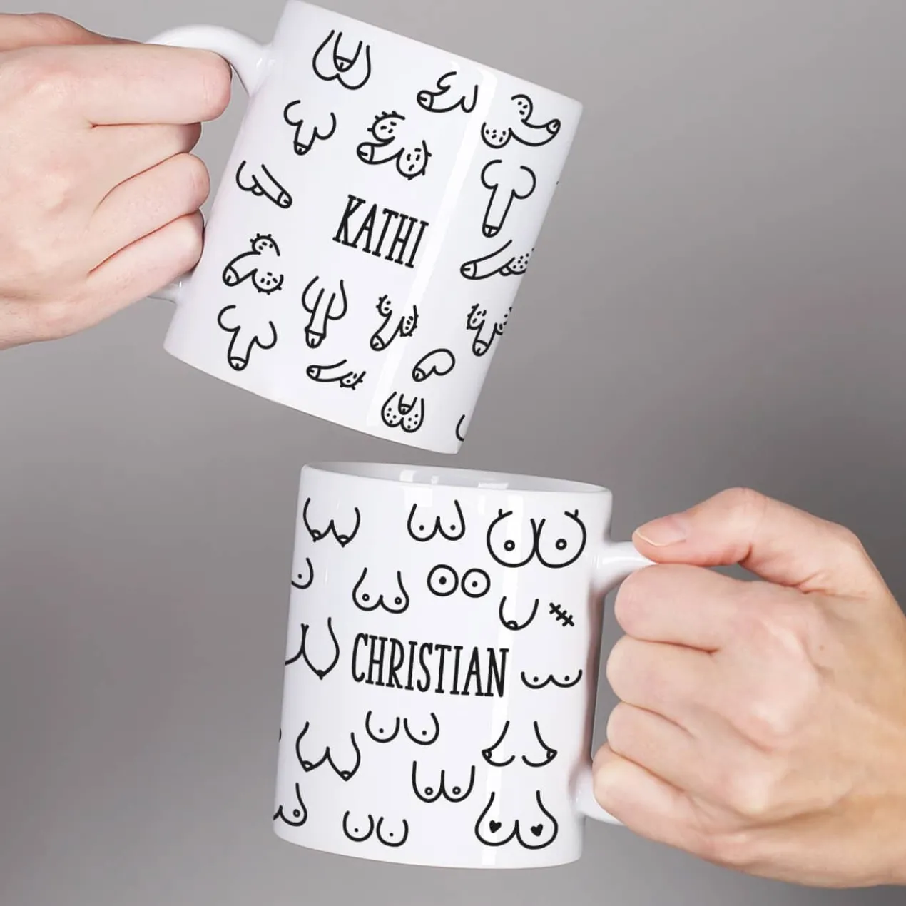 Busentasse und Penistasse im Set