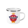 Campingqueen - emaillierte Metalltasse mit Namen bedruckt