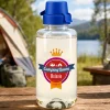 Camping Queen - transparente Trinkflasche mit Name personalisiert 0,7 L