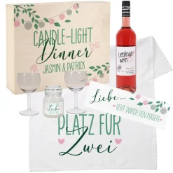 Candle-Light Dinner to go - Geschenkset für Paare