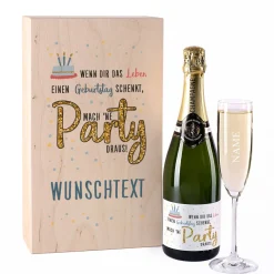 Champagner Geschenkset zum Geburtstag...mach 'ne Party draus