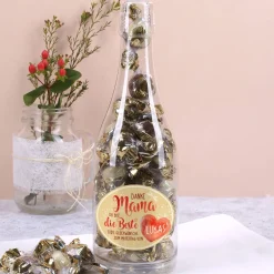 Champagner Pralinenflasche zum Muttertag